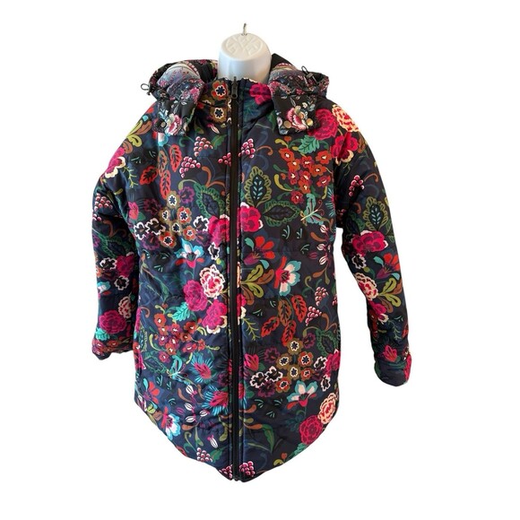 NWOT XS Johnny Was Mauri Puffer Zip Front Hooded Reversible Jacket C40223 $435 - Picture 11 of 16